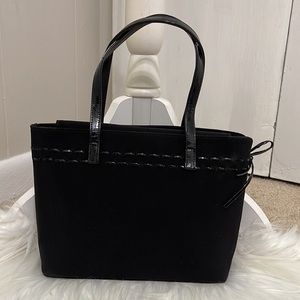 Stuart Weitzman Patent Leather Mini Tote Hand Bag Satchel Purse